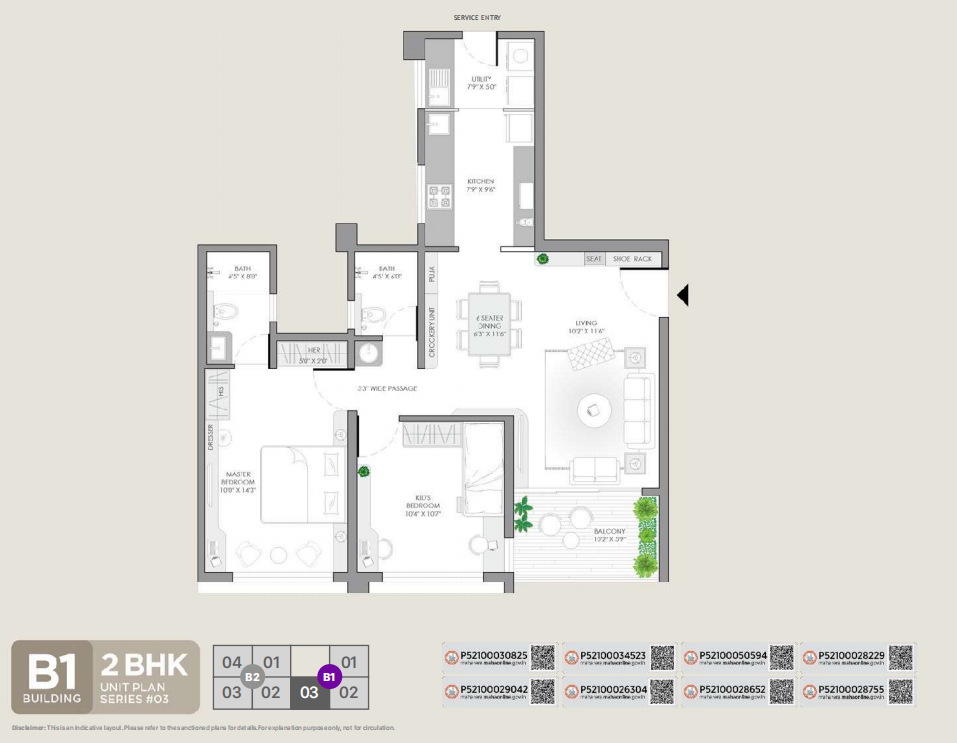 B1 2bhk